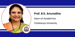 Interview Prof B S Anuradha Dean of Academics at Chaitanya University